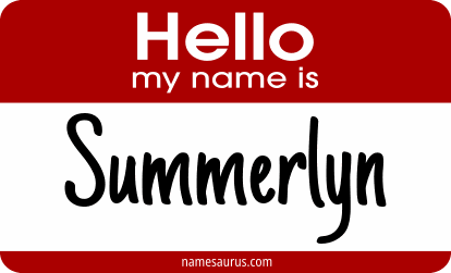 Hello my name is Summerlyn png download