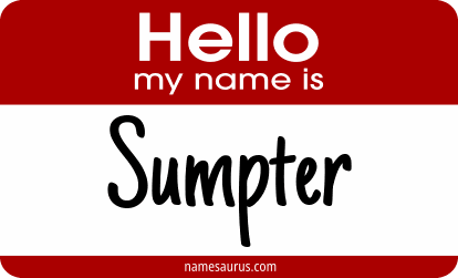 Hello my name is Sumpter png download