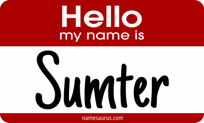 Hello my name is Sumter png download