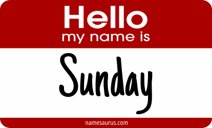 Hello my name is Sunday png download