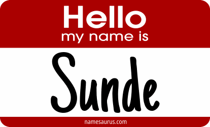 Hello my name is Sunde png download