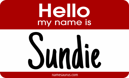 Hello my name is Sundie png download