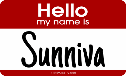 Hello my name is Sunniva png download