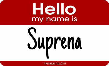 Hello my name is Suprena png download