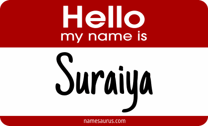 Hello my name is Suraiya png download