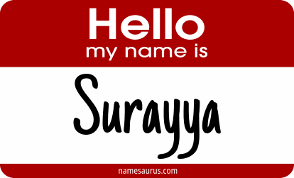 Hello my name is Surayya png download