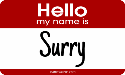 Hello my name is Surry png download