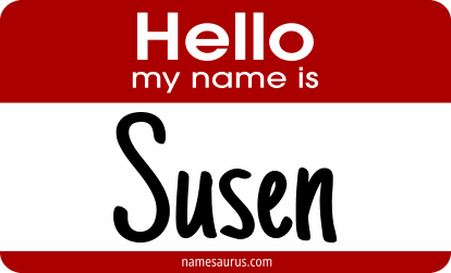 Hello my name is Susen png download