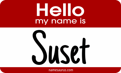 Hello my name is Suset png download