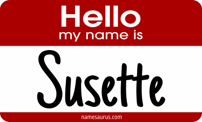 Hello my name is Susette png download
