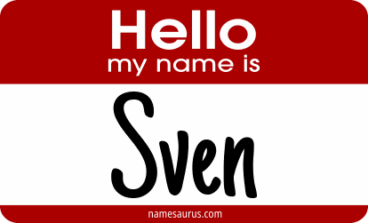 Hello my name is Sven png download