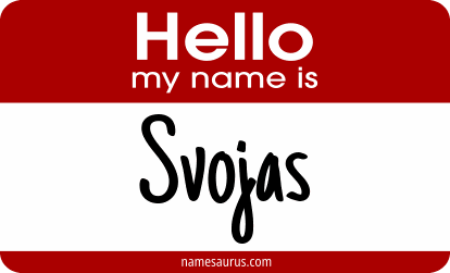 Hello my name is Svojas png download