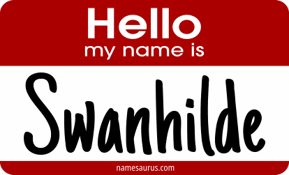 Hello my name is Swanhilde png download