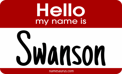 Hello my name is Swanson png download