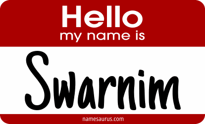 Hello my name is Swarnim png download