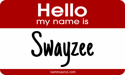 Hello my name is Swayzee png download