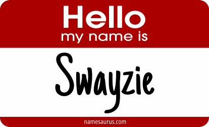 Hello my name is Swayzie png download