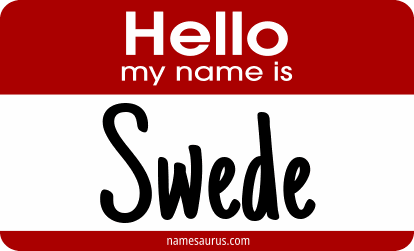 Hello my name is Swede png download