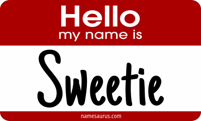 Hello my name is Sweetie png download