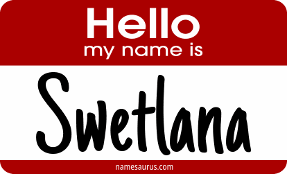 Hello my name is Swetlana png download
