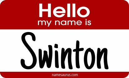Hello my name is Swinton png download