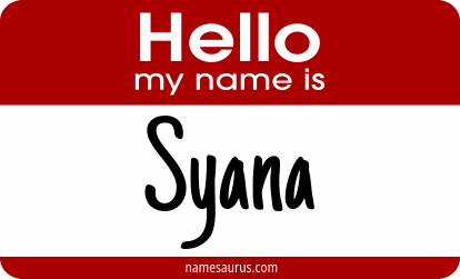 Hello my name is Syana png download