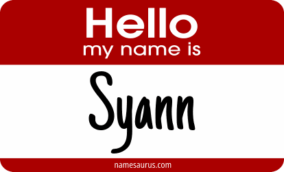 Hello my name is Syann png download