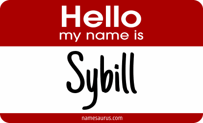 Hello my name is Sybill png download