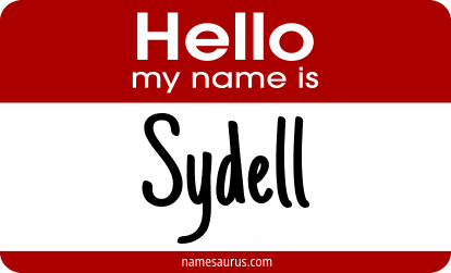 Hello my name is Sydell png download