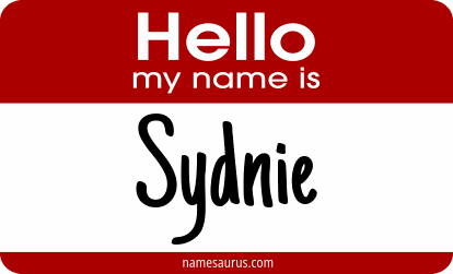 Hello my name is Sydnie png download