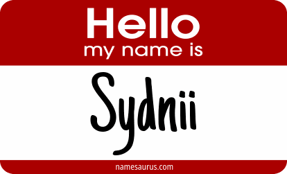 Hello my name is Sydnii png download