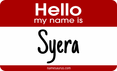 Hello my name is Syera png download