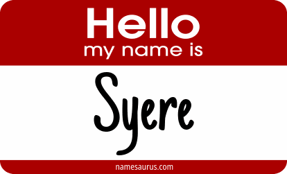 Hello my name is Syere png download