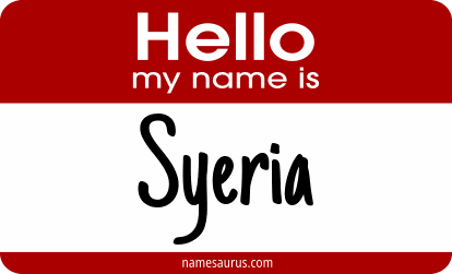 Hello my name is Syeria png download