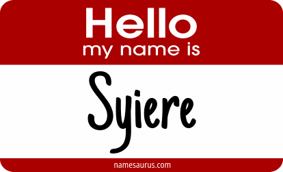 Hello my name is Syiere png download