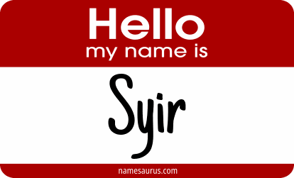 Hello my name is Syir png download
