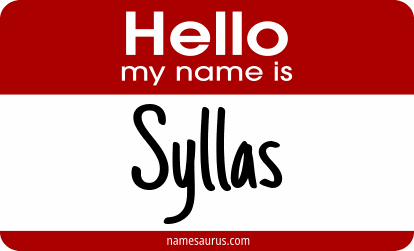 Hello my name is Syllas png download