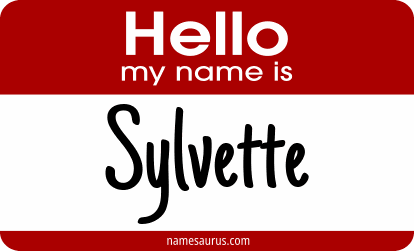 Hello my name is Sylvette png download