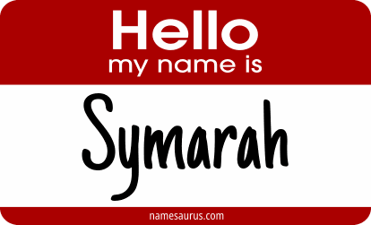 Hello my name is Symarah png download