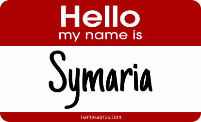 Hello my name is Symaria png download
