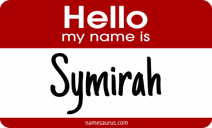 Hello my name is Symirah png download