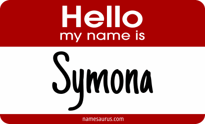 Hello my name is Symona png download