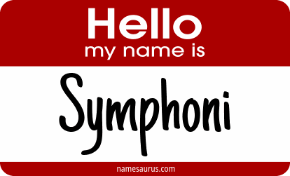 Hello my name is Symphoni png download