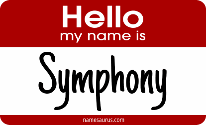 Hello my name is Symphony png download