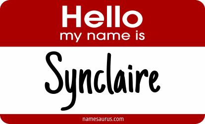 Hello my name is Synclaire png download