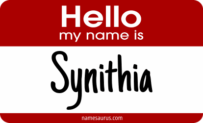 Hello my name is Synithia png download