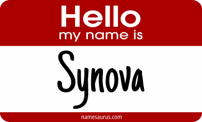 Hello my name is Synova png download