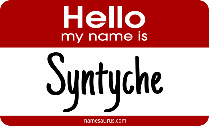 Hello my name is Syntyche png download