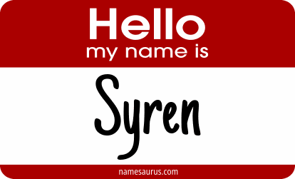 Hello my name is Syren png download