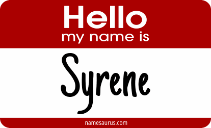 Hello my name is Syrene png download